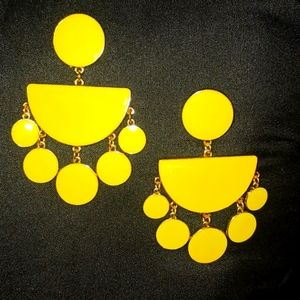 Yellow earrings